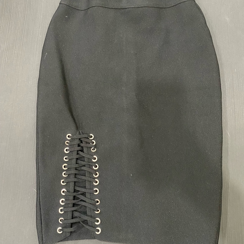 Black Bondage skirt